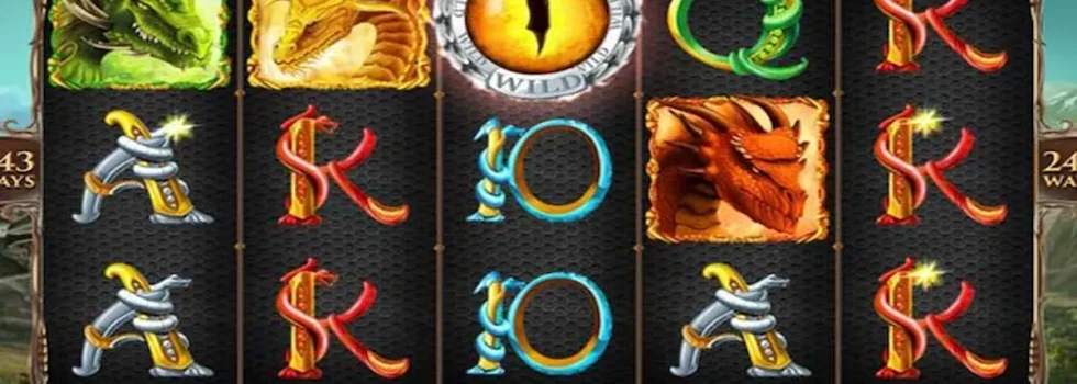 Dragão dourado em caça-níquel Fortune Dragon L6Bet com gráficos vibrantes e bônus de rodadas grátis.