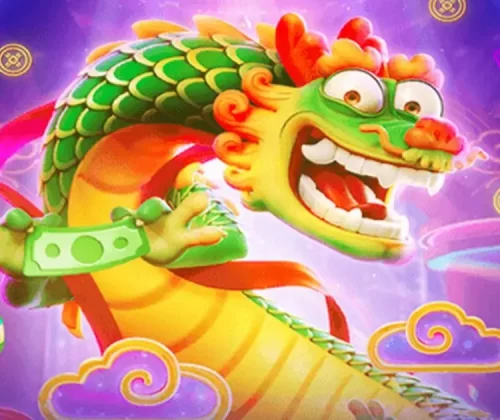 Dragão dourado em caça-níquel Fortune Dragon L6Bet com gráficos vibrantes e bônus de rodadas grátis.