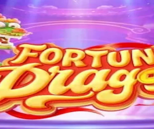 Tela do Fortune Dragon Demo com crédito virtual e gráficos de dragões e bônus